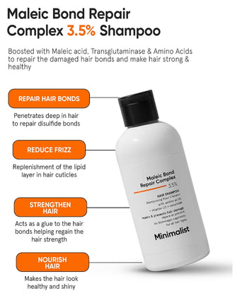 Minimalist Maleic Bond Repair Complex 3.5% Repair Shampoo