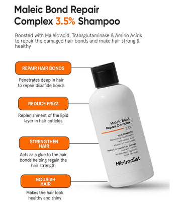 Minimalist Maleic Bond Repair Complex 3.5% Repair Shampoo