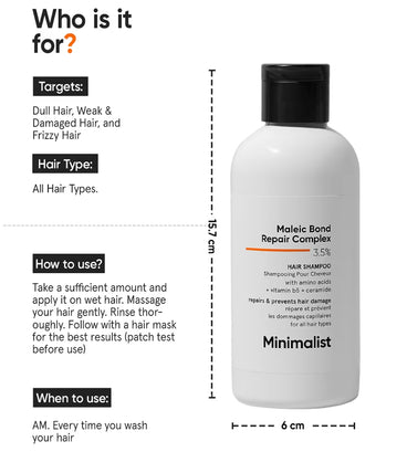 Minimalist Maleic Bond Repair Complex 3.5% Repair Shampoo