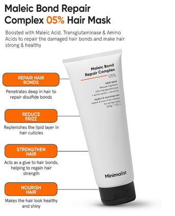 Minimalist Maleic Bond Repair Complex 05% Haarmaske