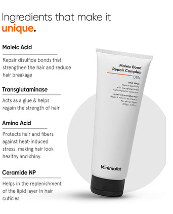 Minimalist Maleic Bond Repair Complex 05% Haarmaske