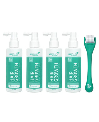 4x Neofollics Lotion + kostenlose Scalp Roller