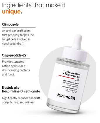 Minimalist CPH Complex + Oligopeptide 0.8% Anti-Schuppen Kopfhaut Serum