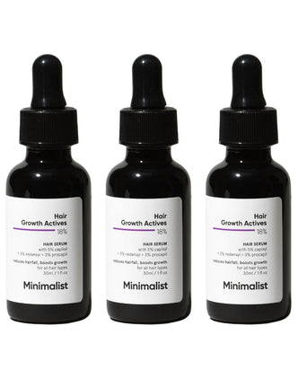 Minimalist Hair Density Serum 18% Haarausfall Serum (3-Pack)