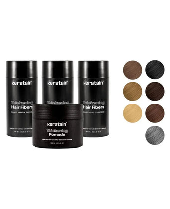 3x Keratain Streuhaar + gratis Keratain Pomade